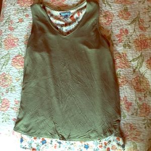 Fleur blece  floral layered tank